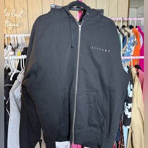 Supreme Globe ZipUp Hooded Sweatshirt Black
Men's Size XL Embroidered SuperRare